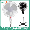 16 Inches black 3PP Blade Stand Fan With CE/CB in Zhongshan manufacturer